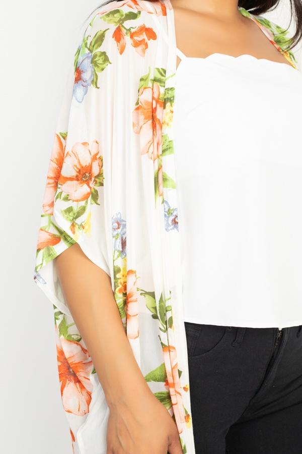 Flower Print Mesh Jacket - Absolute Fashion 2020