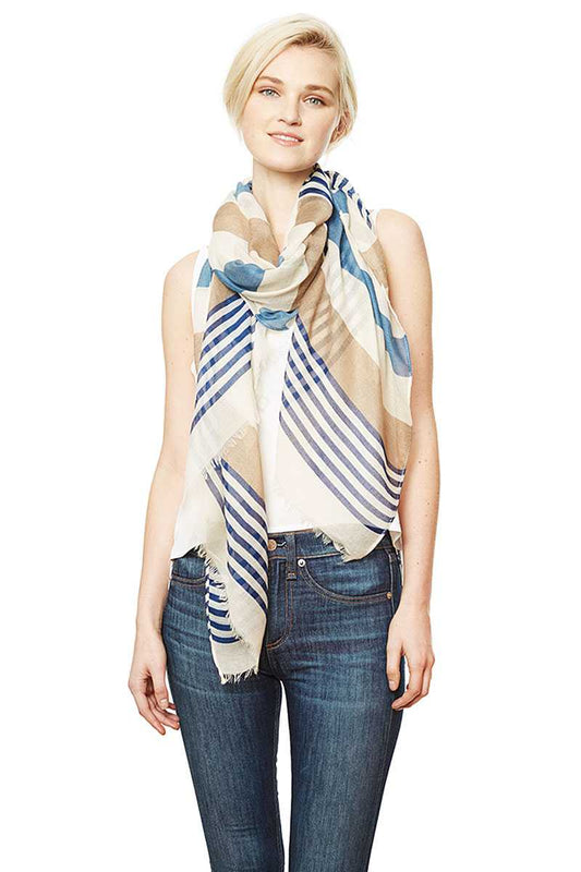 Stripe Pattern Long Scarf - Absolute Fashion 2020