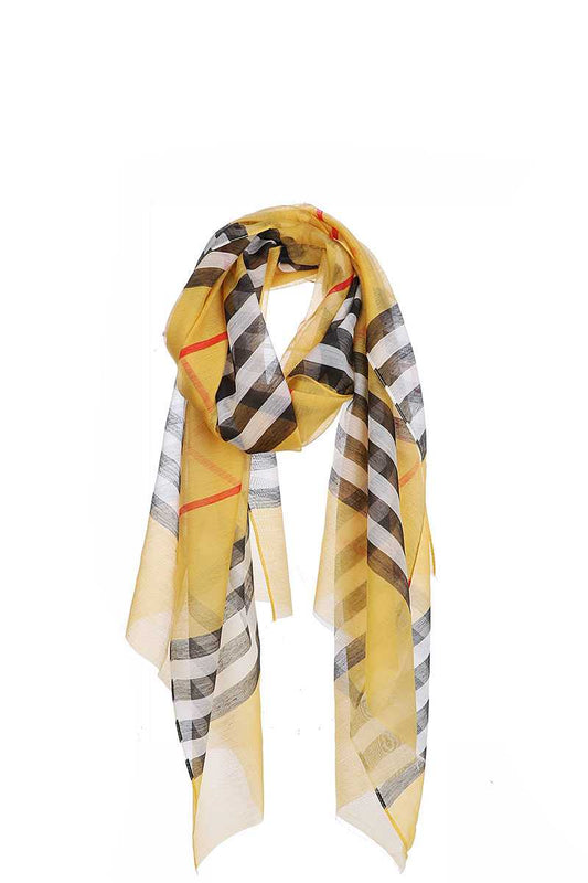 Striped Sheer Scarf - Absolute Fashion 2020