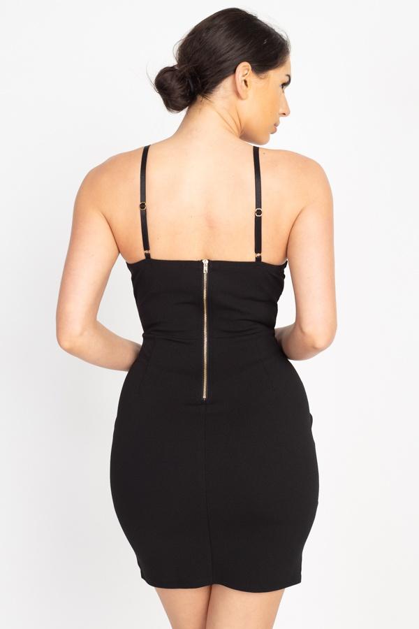 Floral Lace Embroidered Mini Dress - Absolute Fashion 2020