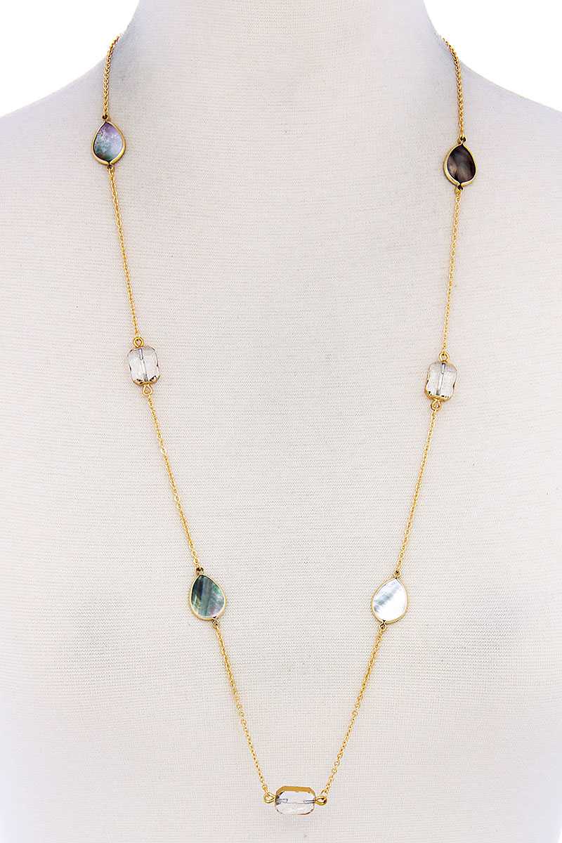 7 Stones Trendy Necklace - Absolute Fashion 2020