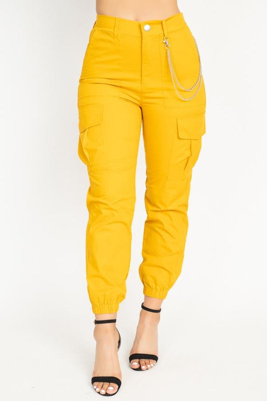 Chain Cargo Twill Jogger Pants - Absolute Fashion 2020