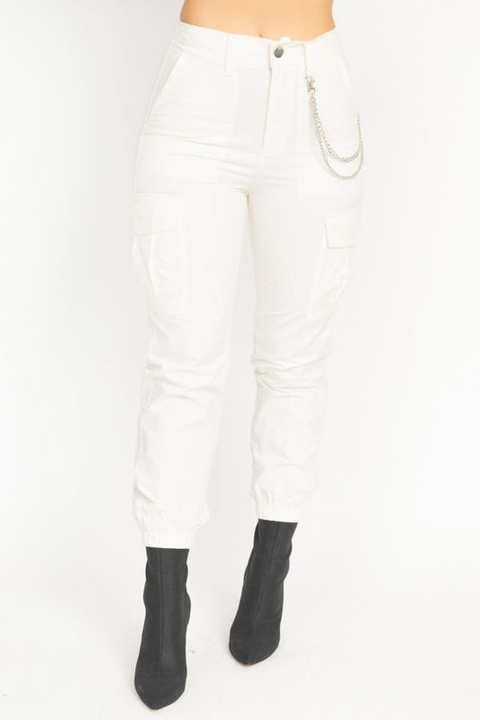 Chain Cargo Twill Jogger Pants - Absolute Fashion 2020