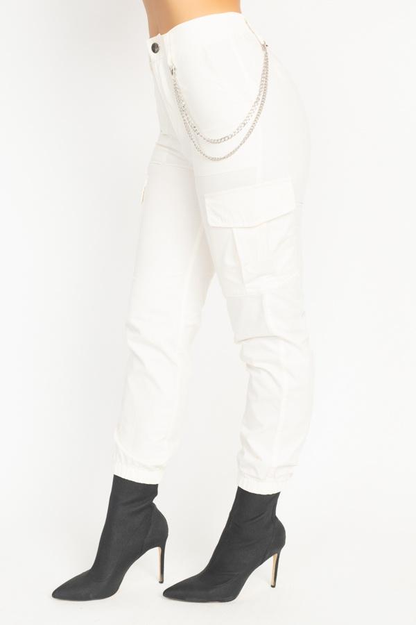 Chain Cargo Twill Jogger Pants - Absolute Fashion 2020