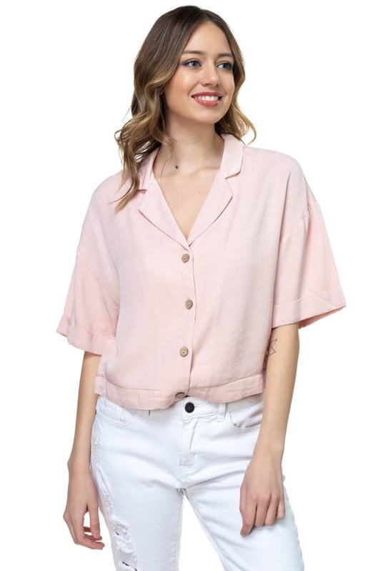 Boxy Button Down Shirt - Absolute Fashion 2020