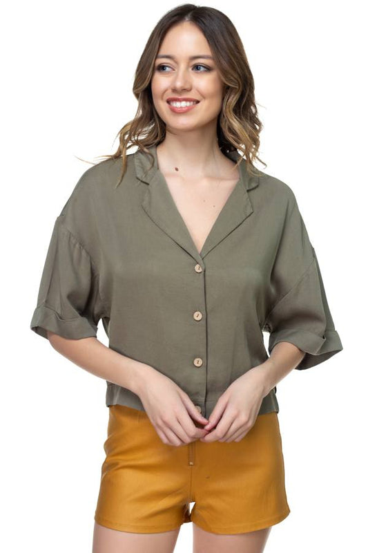 Boxy Button Down Shirt - Absolute Fashion 2020