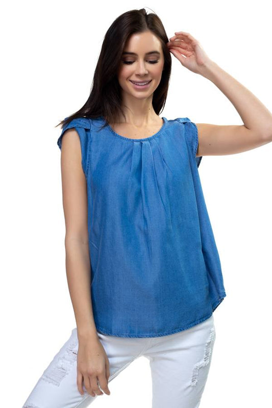 Tulip Sleeve Tencel Shirt - Absolute Fashion 2020