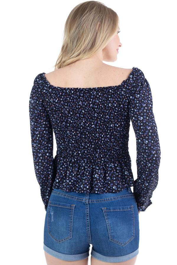 Floral Smocked Off Shoulder Top - Absolute Fashion 2020