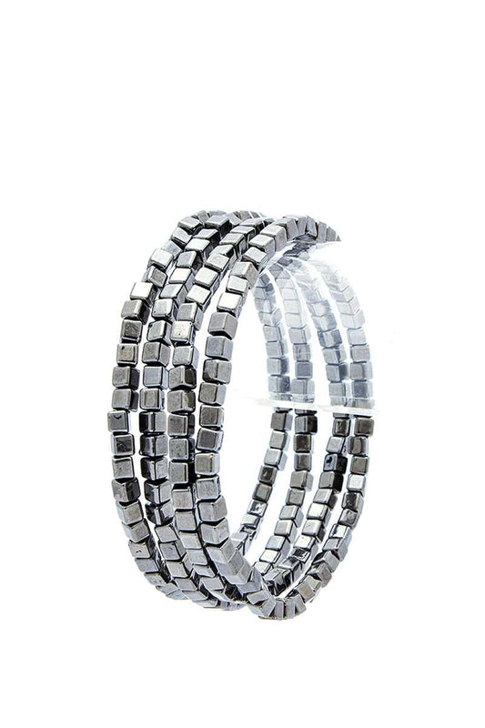 Stylish 4 Layer Square Bead Bracelet - Absolute Fashion 2020