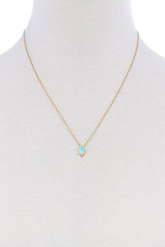Cute Fashion Accent Brass Necklace - Absolute Fashion 2020