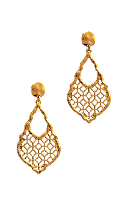 Chic Moroccan Pattern Drop Earring - Absolute Fashion 2020