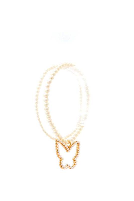 Cute Fashion Butterfly Dangle Pearl Bracelet - Absolute Fashion 2020
