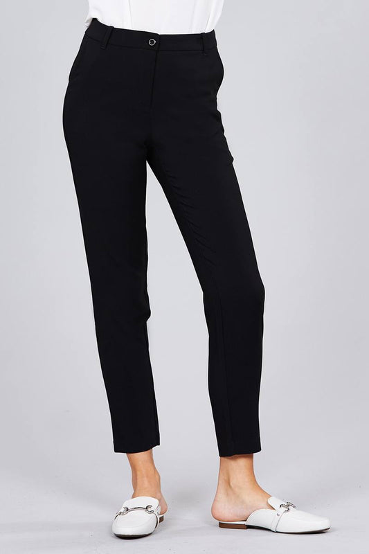 Seam Side Pocket Classic Long Pants - Absolute Fashion 2020