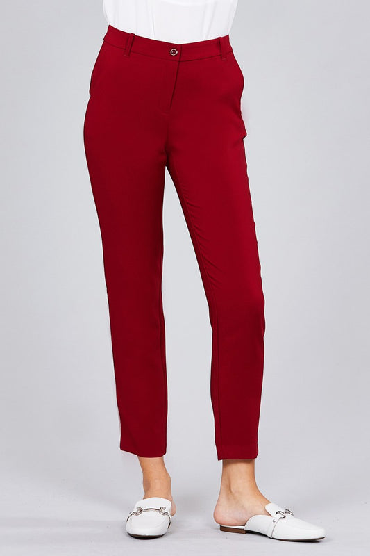 Seam Side Pocket Classic Long Pants - Absolute Fashion 2020