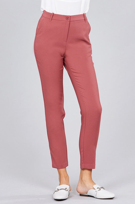 Seam Side Pocket Classic Long Pants - Absolute Fashion 2020