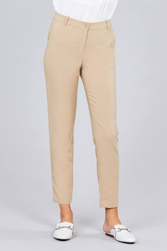 Seam Side Pocket Classic Long Pants - Absolute Fashion 2020