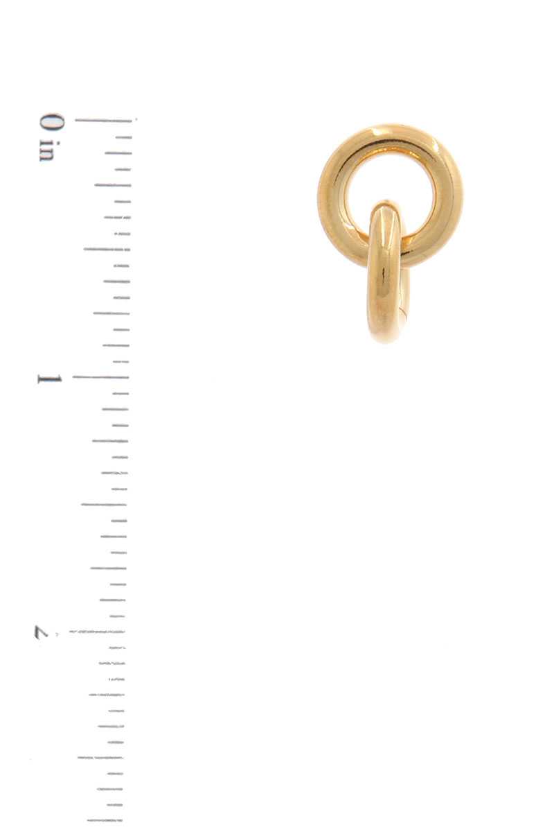 Double Circle Drop Earring - Absolute Fashion 2020