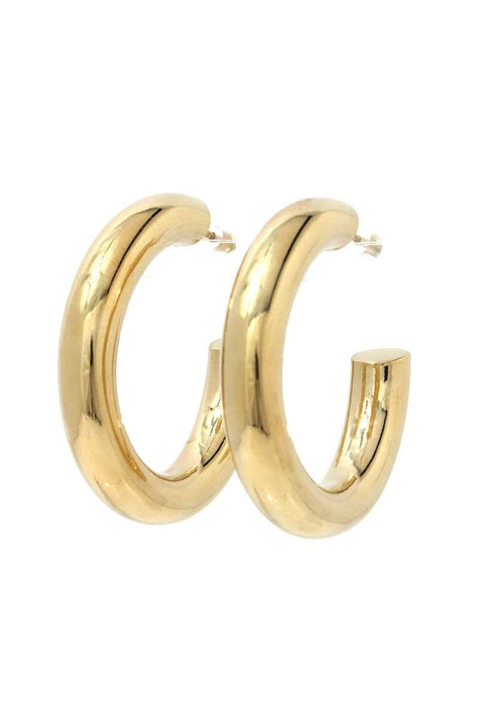 Tube Open Hoop Earring - Absolute Fashion 2020