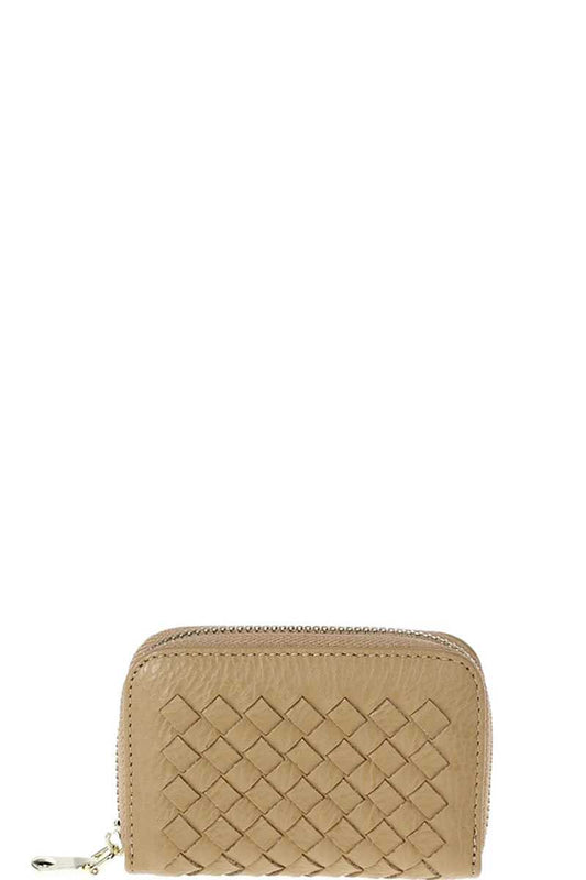 Stylish Zip Around Multi Slots Braided Card Case - Absolute Fashion 2020