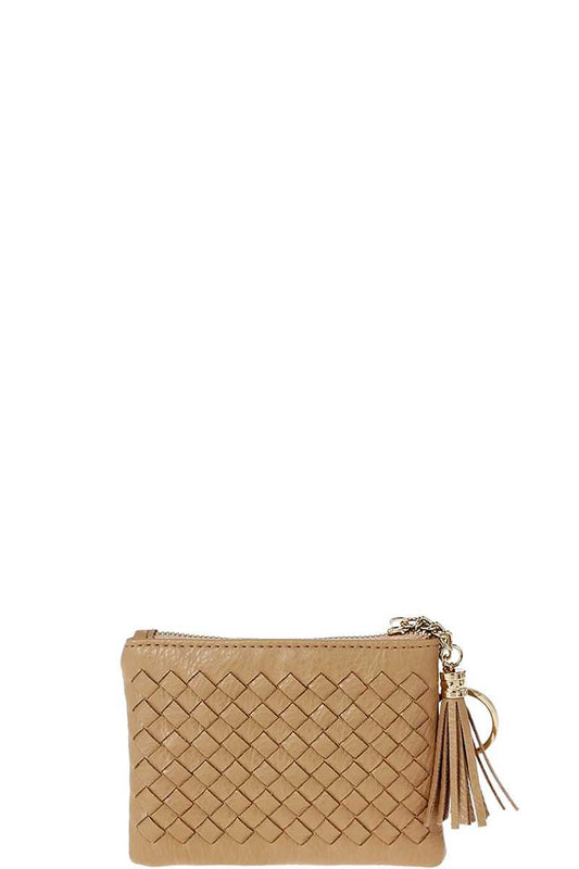 Cute Braided Zip Top Coin Key Wallet - Absolute Fashion 2020
