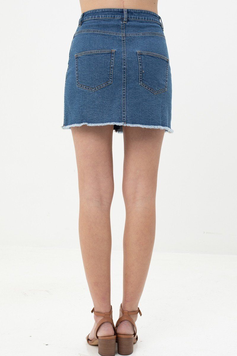 Unique Design Denim Skirt - Absolute Fashion 2020