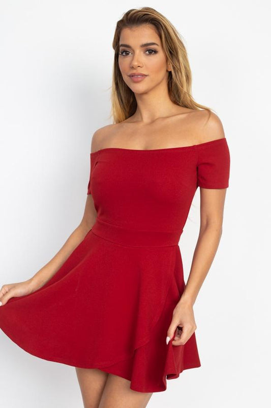 Fit & Flare Off Shoulder Romper - Absolute Fashion 2020