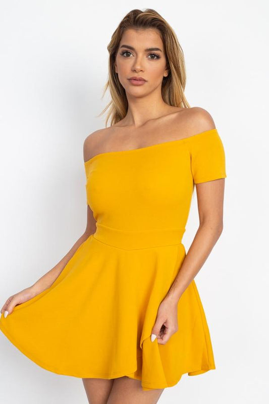 Fit & Flare Off Shoulder Romper - Absolute Fashion 2020