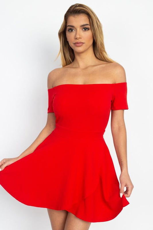 Fit & Flare Off Shoulder Romper - Absolute Fashion 2020