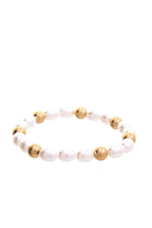 Chic Fresh Water Pearl And Bead Bracelet - Absolute Fashion 2020