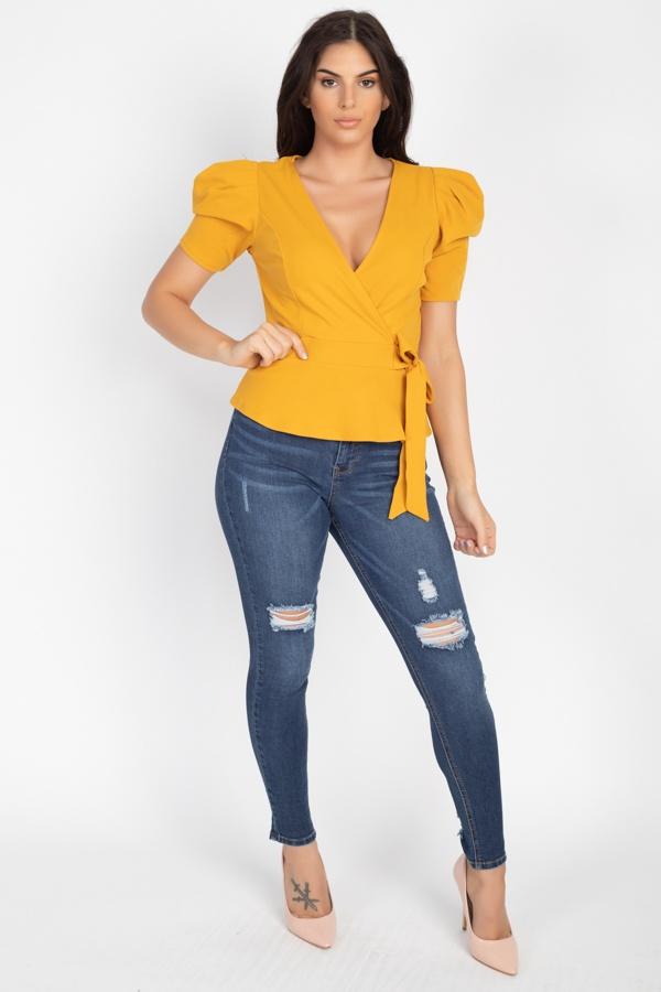 High Waist Belted Skinny Jeans - Absolute Fashion 2020