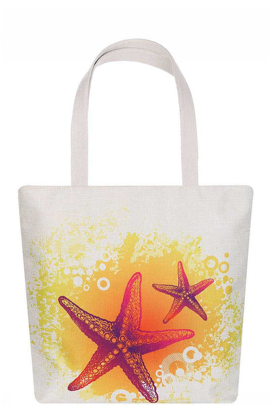 Stylish Star Fish Print Ecco Tote Bag - Absolute Fashion 2020
