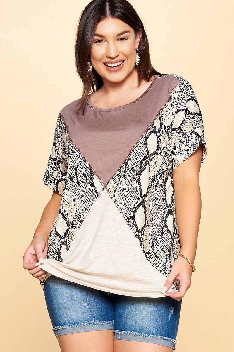 Python Printed Knit Top - Absolute Fashion 2020