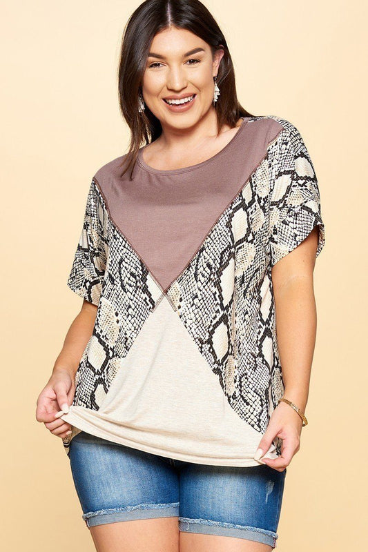 Python Printed Knit Top - Absolute Fashion 2020