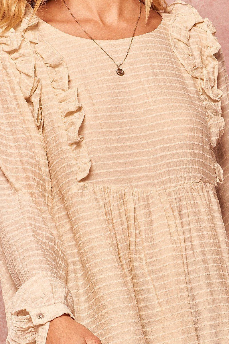 A Semi-sheer Striped Woven Top - Absolute Fashion 2020