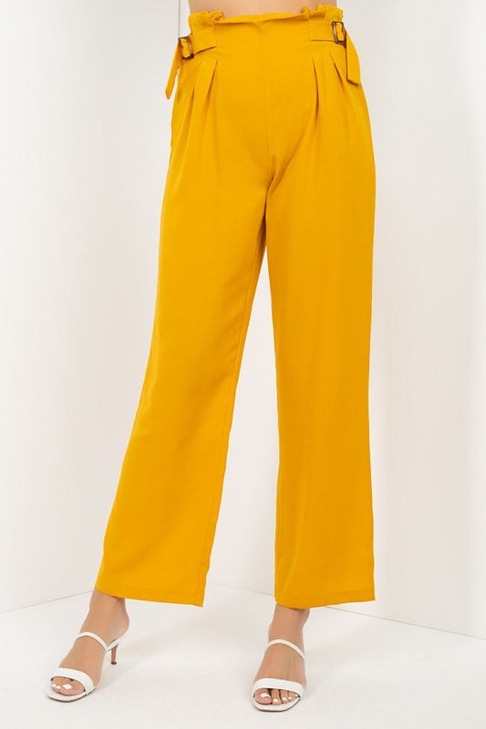 High Waist Paperbag Wide Pants - Absolute Fashion 2020