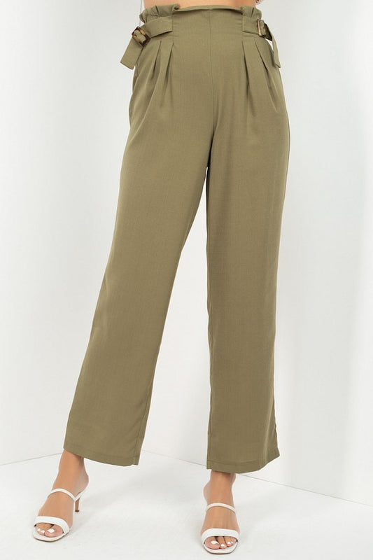 High Waist Paperbag Wide Pants - Absolute Fashion 2020