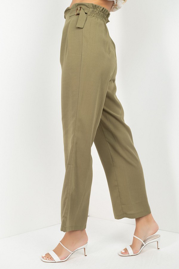 High Waist Paperbag Wide Pants - Absolute Fashion 2020