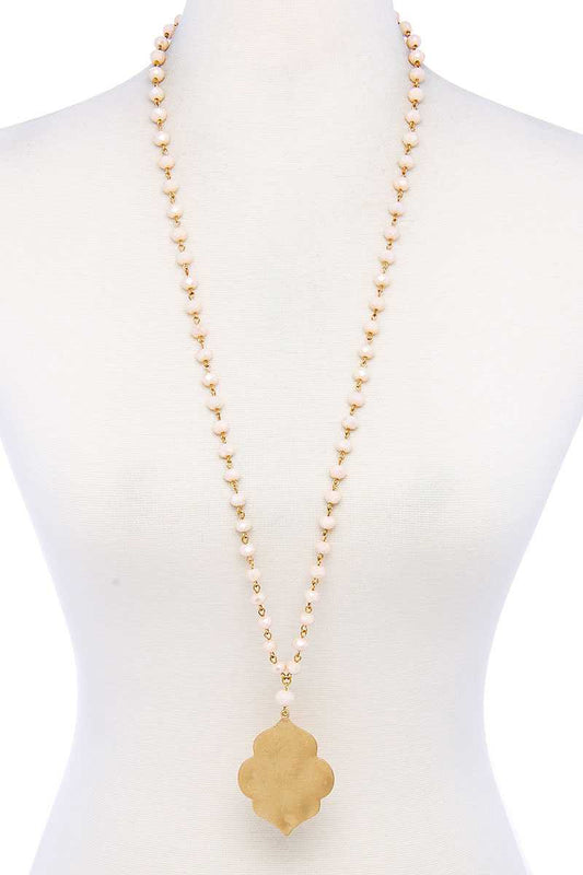 Designer Multi Bead Pendant Necklace - Absolute Fashion 2020