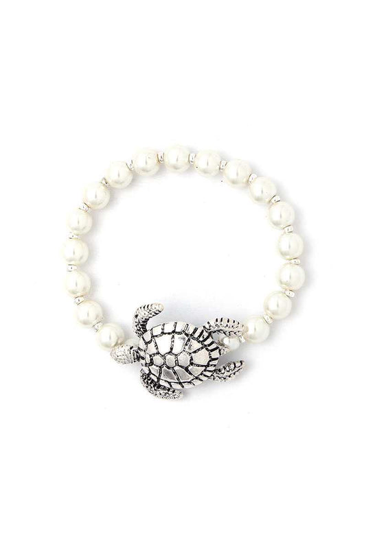 Sea Turtle Charm Beaded Bracelet - Absolute Fashion 2020