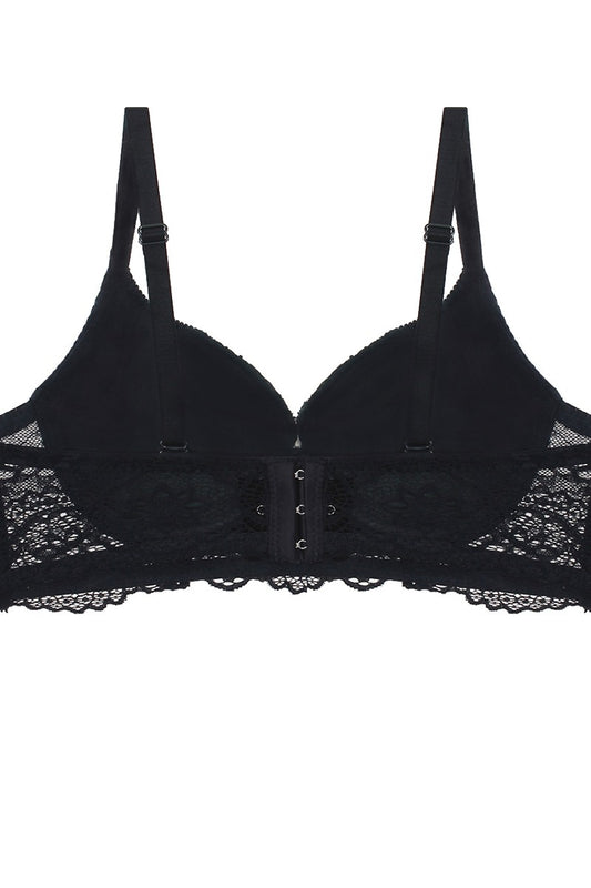 Push Up Velvet And Lace Bra - Absolute Fashion 2020