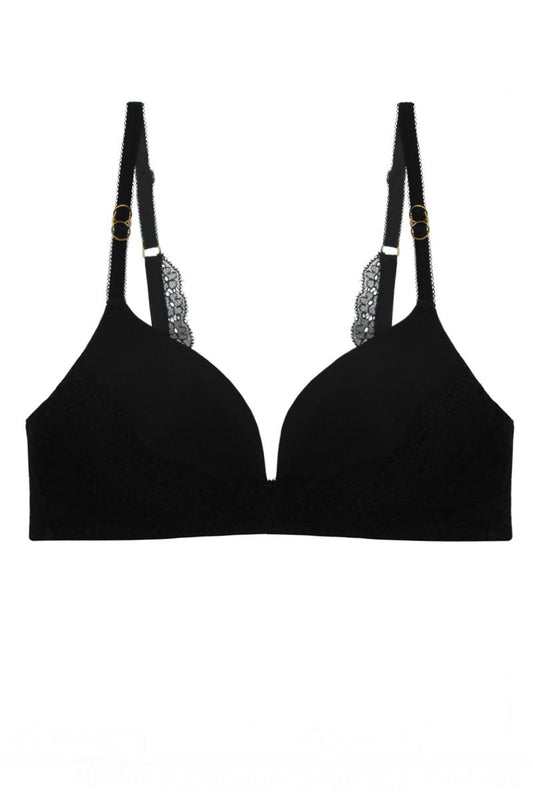 Solid  Lace Demi Bra - Absolute Fashion 2020