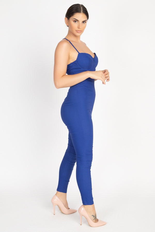 V Wire Skinny Jumpsuit - Absolute Fashion 2020
