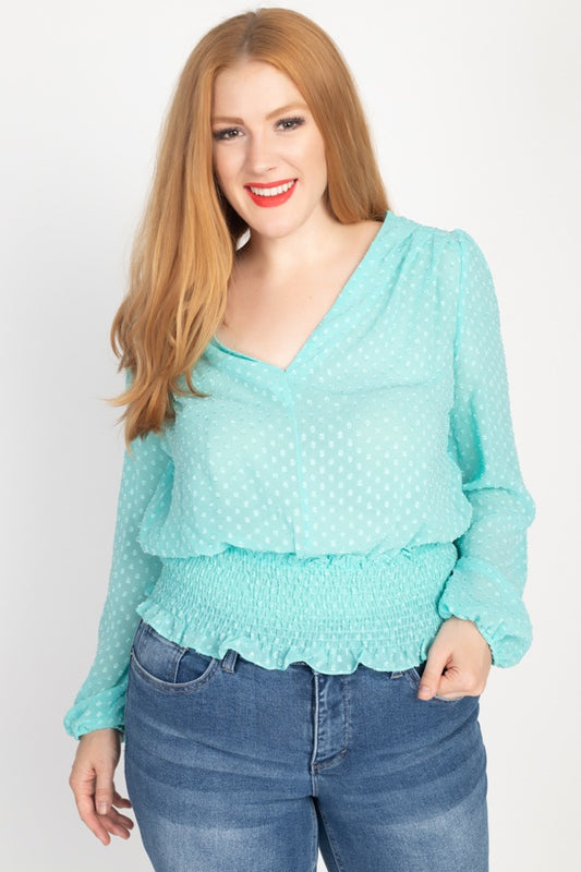 Waist Smoking V Neck Blouse - Absolute Fashion 2020