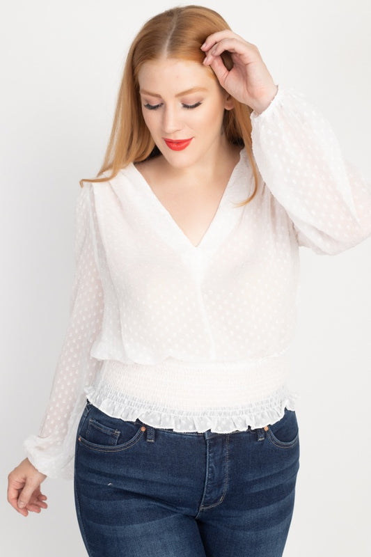 Waist Smoking V Neck Blouse - Absolute Fashion 2020
