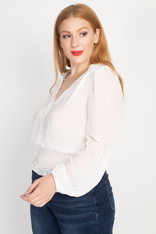 Waist Smoking V Neck Blouse - Absolute Fashion 2020