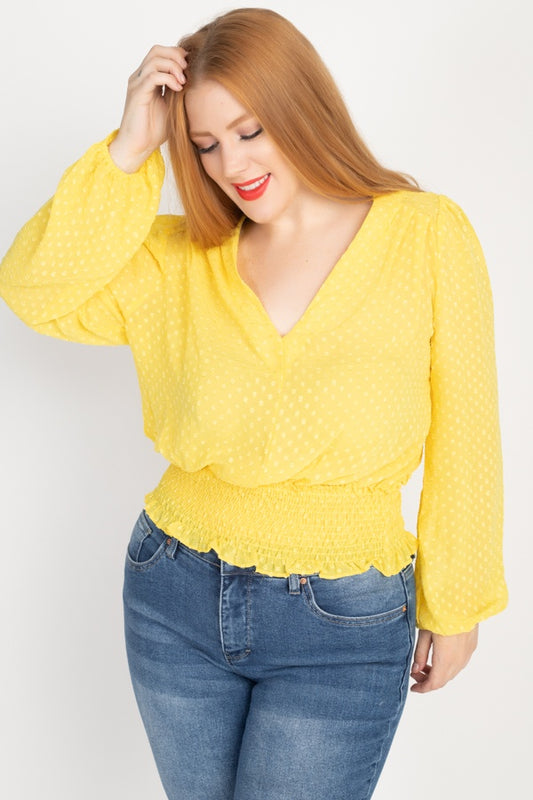 Waist Smoking V Neck Blouse - Absolute Fashion 2020