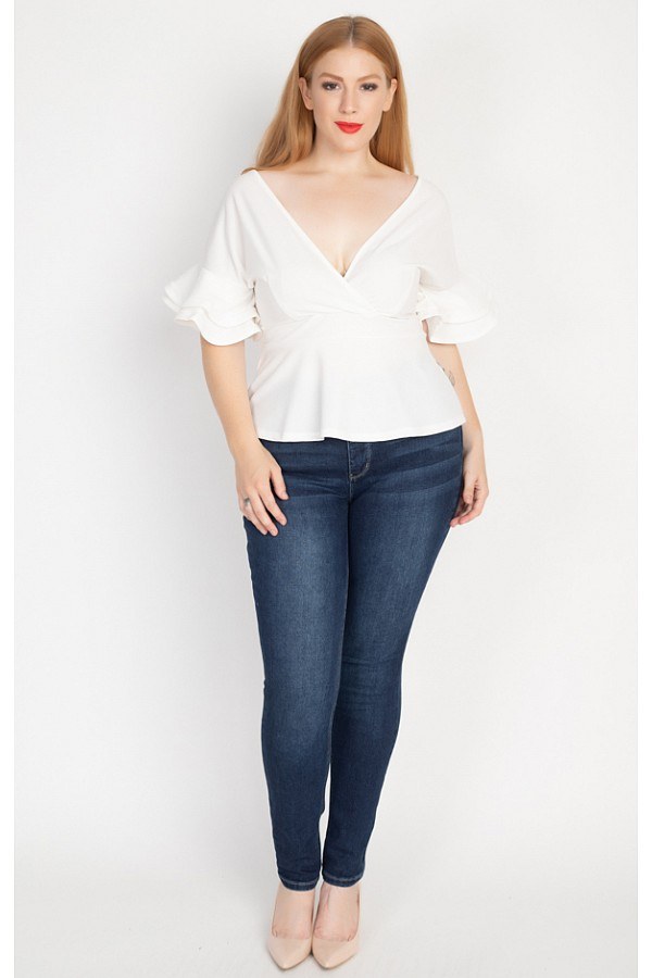 Tiered Ruffle Sleeve Top - Absolute Fashion 2020