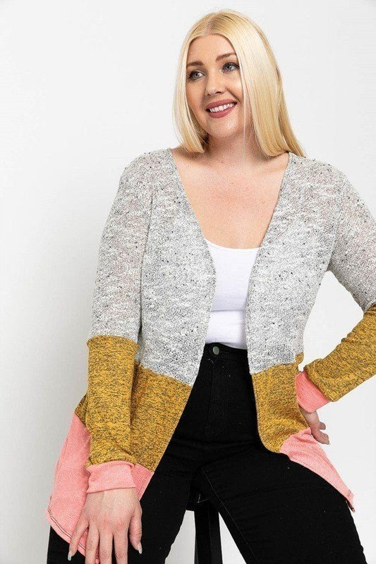 Color Block, Lightweight Cardigan - Absolute Fashion 2020