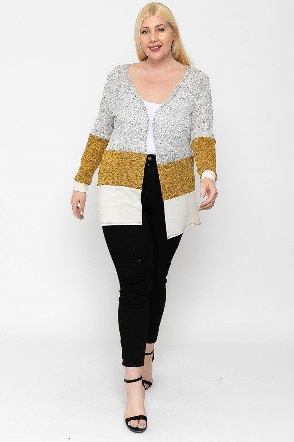 Color Block, Lightweight Cardigan - Absolute Fashion 2020