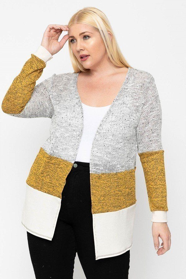 Color Block, Lightweight Cardigan - Absolute Fashion 2020
